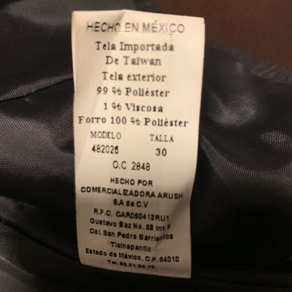 Pierre Cardin Evolution Pinstripe Cropped Blazer & Pants Suit 32 Pants 30 Blazer - Picture 11 of 11